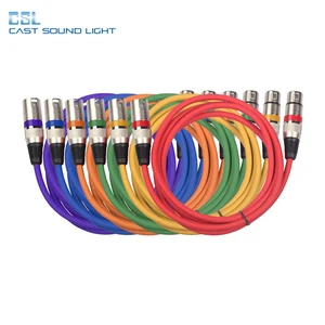 Customizable 100m Stage 3Pin XLR DMX Coaxial Cable PVC Jacket Braid Male-Female Audio Video Speakers Microphones Monitors