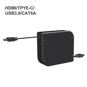 HD Cable USB Data Transfer 3.5 Audio Cable Type-c Full-featured Retractable Coil Slowly Retract