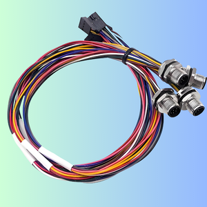 Custom Robotic Cable Harnesses M12 A-Coded Sensor Harness for Collaborative Robot - IP67 Waterproof 5m Length IRH07