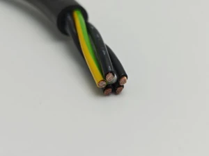 HSFLEX MP801 Copper Conductor PVC Industrial Power Cable Oil Abrasion Resistant PUR Jacket for Industrial Automation Equipment