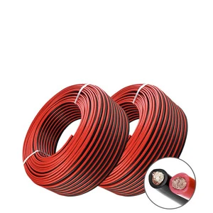 Heavy Duty 2Pin Red Black Copper PVC Insulated Cable 8 12 14 AWG Electrical Wire for RV UPS Auto Trailer Solar Battery Inverter