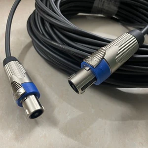 EBY Pure Copper Audio Cable All-metal Ohm Head NL4FX Four-core Plug Professional Stage Performance Speaker Connection