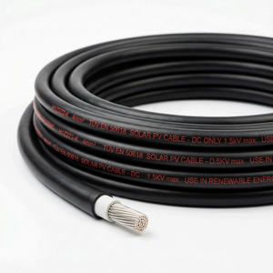 TUV/UL Certified H1Z2Z2-K Solar PV Cable 4mm 6mm 10mm DC Power Wire for Photovoltaic System & Energy Storage