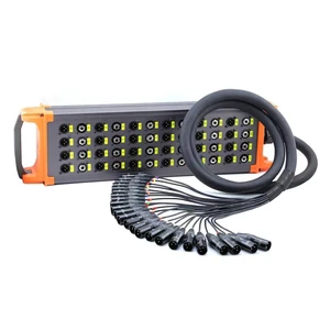 Customized 5m~50m 32ch XLR/6.5mm Braid Shielded PVC Jacket Audio Snake Cable with Stage Box for Projector/Monitor/Speaker