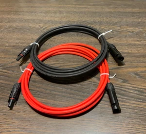 6ft Solar Cable with Connectors for Solar Raw Materials