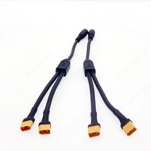 RC Model Cable 1 DC Female 2 XT30 Male Splitter IEC Drone Racing Battery Power