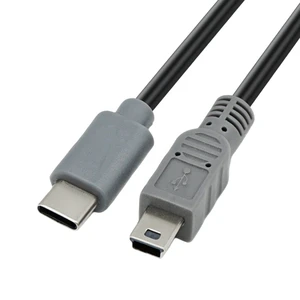 Mini USB Type-C Cable 6.6FT PVC Jacket Foil Shielding Charging Cord for MP3/MP4 Players Dash Cams Digital Cameras GPS Receivers