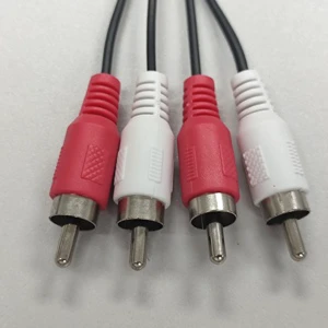 2V2 RCA A/V Cable Male to Male Audio Video Cable for Home Theater/TV/Speaker