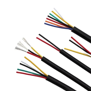 Copper Cables Bvr 1.5mm 2.5mm 4mm 6mm Multi Cores PU Coiled Spiral Power Cable Coiled Wire With Customized Cable Specifics