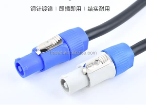 Stage lighting data cable, audio plug, power connection cable
