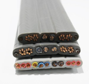 60Cx0.75SQ 40Cx0.75SQ EVVF EVVF-H-O.CX EVVF-H PVC Elevator Traveling Flat Cable