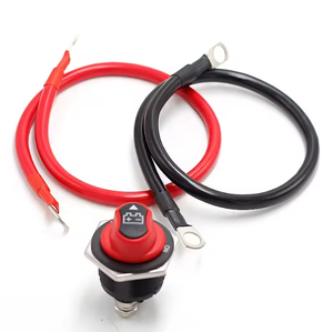 Battery Inverter Cable 8 6 4 2 Awg Stranded Copper Wire Connector With Ground Jumper Cable for Car Rv Boat Starter Solar