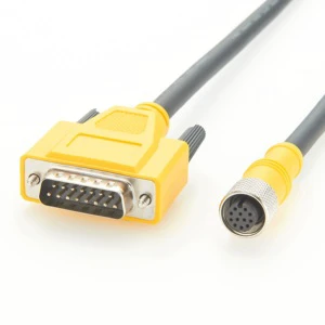 M12 to DB15 CCB-PWRIO-MOD Industrial PVC I/O Module Cable