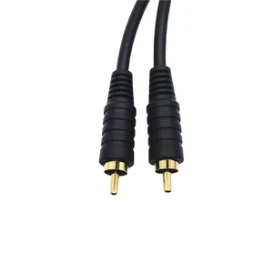 High Quality Gold Coaxial Wire Cable Male Audio Video RCA Cable