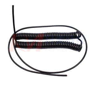 Kai Mei Cable RVUT-002 Insulated Copper Spiral Cable for Mobile Lighting Vehicle Outdoor Use -40 to +85 750V Rated Voltage