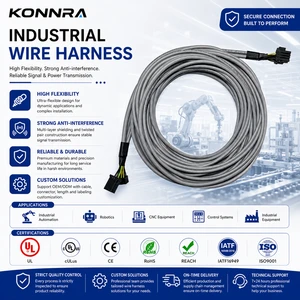 Industrial Machine Wire Harness Connector Cable Assembly Anti EMI Signal Power Cable For Control Cabinet