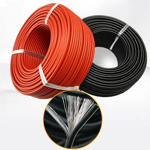 Hot selling 10 AWG DC 1500v photovoltaic solar cable 25mm red
