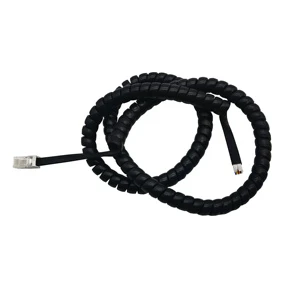 Jz 6P6C RJ12 Shielded Communication Cable 26AWG Multi-Strand Fine Soft Copper 6-Core Spiral Flexible Electric Coil Cable