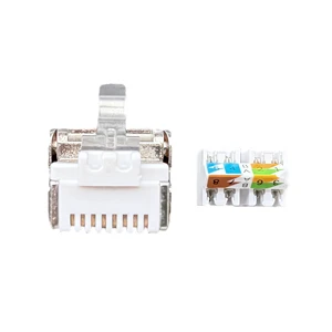 Factory Direct Sales Wholesale Field Ethernet Cable 8P8C Tool-free RJ45 Industrial Network Connectors CAT7 High Speed