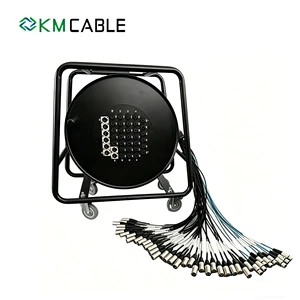 Multicore XLR Snake Cable Reel - 8/16/24/32 Channel Audio Cable Drum Reel for Professional Live Sound & Stage Applications