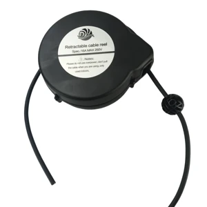 Reel Power Extension Cable Reel 3 Core Retractable 4.4m for Home Appliances & Hair Dryer DYH-1606 Extension Cord Reel