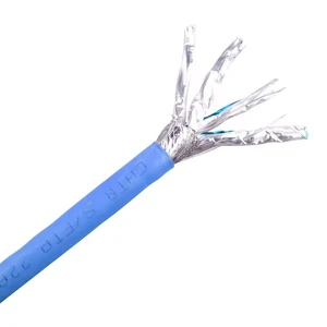 Ultra Durable Solid Cat8 Network Cable Heavy Duty S/FTP Ethernet Cable Weather Resistant Outdoor Indoor Long Auto Building
