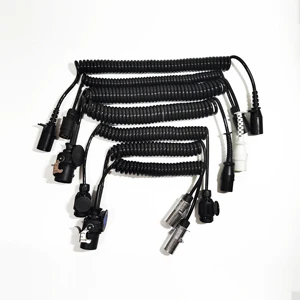Factory Hot Sale Cable 7 Cord Spring Truck Cable Spiral 100m Extension Coiled Electrical Trailer Spiral Cable