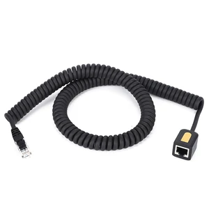 RJ45 Custom Network LAN Cat5 Cat5e Cat6 Cat6e Cat 5 6 7 Male Female Ethernet Cord Spring Spiral Patch Coil Curly Coiled Cable