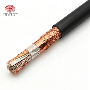 DJYVP Industrial Automation Copper Braid Shielded Computer Cable PE Insulated PVC Sheathed Low Voltage 300/500V V-0 Flame