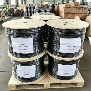 Pv1-f Solar Power Cable 10mm2 Solar Pv Cable De Panel Solar 6mm2 4 mm 10mm Solar Cables and Accessories