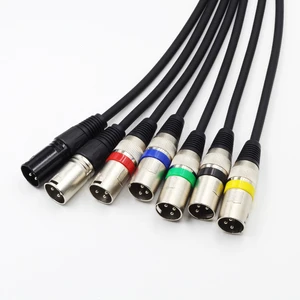 Customization Professional Xlr Audio Line Microphone Mixer Male-to-Female Balanced DMX Stage Control Line XLR Cable