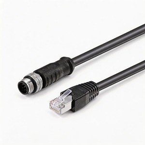 M12 8 Pin a Code to RJ45 Ethernet Cable Industrial Network Cable for Automation Equipment