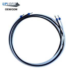 10AWG THHN Stranded Copper Battery Controller Cable 72'' Pair Wire Harness Nylon E6012 Blue Ferrule Terminals UPMF003 OEM/ODM