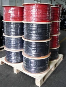 Waterproof Tinned Copper Solar Photovoltaic Electric Wire Power Cable H1Z2Z2-K 1x6.0mm2 Dc Solar Cable 6mm2
