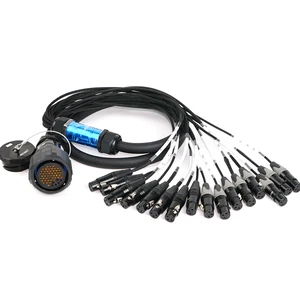 16-way Signal Multi-Route PVC Copper Conductor Audio Wiring Cable for Stage Mixing Console Information Box Loose Connection