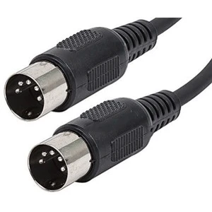 MIDI DIN 5Pin Twisted Pair Coaxial PVC Jacket Male to Male Extension Cable for Beauty Equipment Stage Fog Machine