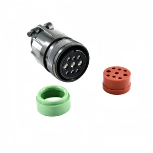 MS3106F-24-11S Waterproof Servo Power Line Connector Industrial Control Aviation Socket Copper Contact IP67 9-core 3000V