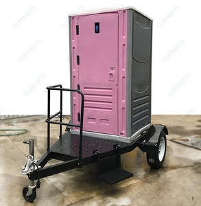 Luxury Steel Portable Toilet Trailer With Hand Sanitation Station Eco-Friendly & Durable For Outdoor Use