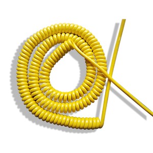 Spring Wire PU 8 Core 1.5 square Cable SpiralCoil Ethernet Cable Mechanical Equipment Custom Length