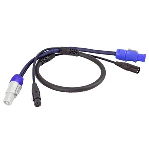 SNA60 Yinyu DDP RTS Professional XLR and PowerCON Combo Snake Cable for Stage Lighting and Powered Speaker Systems