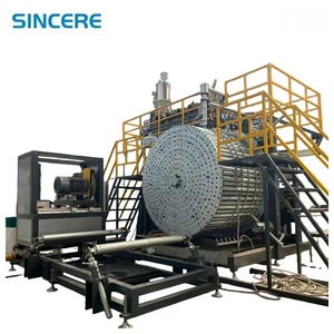 1200-2200 HDPE PP Hollow Wall Spiral Winding Automatic Pipe Extrusion Line Machine with Motor & Gearbox