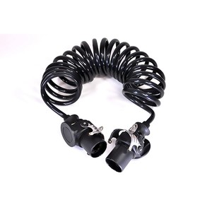 Electrical Wires Rubber Pvc Cable Flexible Copper Electric Cable Trailer Truck Coiled Spiral Power Cable