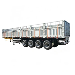 Common Use Cargo Fence Trailer 3 Axle Mechanical Suspension