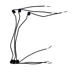 High Flexibility Spiral TPU Wire Harness with Enameled Wire Custom-Molded Coiled Cable for ACHETESS Smart Neck Massager
