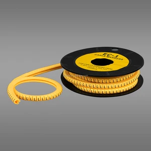 1 Roll Cable Identification Wire, 1.5 ~ 10 M² 0 To 9 Coded Clip On PVC Number Tube Cord Cable Marker For Electronics Computers
