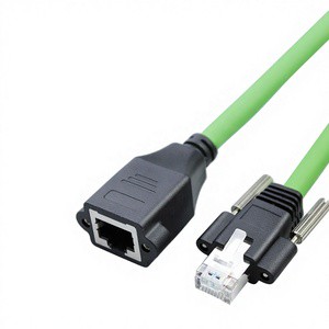 Factory Wholesale Industrial Camera CCD Gigabit Network Cable High Flexibility Drag Chain Shielded Ethernet Cable with Screws