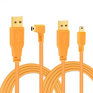For 5D3/6D2 DSLR Camera Remote Shooting Cable with USB-A/C Connectors for Professional Use and Computer Connection