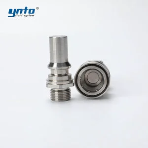 YNTO ISO9001 Factory Quick Locking Connector 316L Stainless Steel Dry-Break Quick Connector For Server Rack Cooling