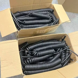 2 3 4 5 6 8 12 Core Electrical Spring Coiled Coil Cable TPU PUR Extension Cords Spiral Coiled Wire Cable Electrical Spring Cable