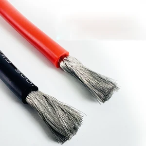 Solar Battery Cable High Flexible Soft Silicone Cable 6awg 10awg 12awg Electrical Silicone Wires